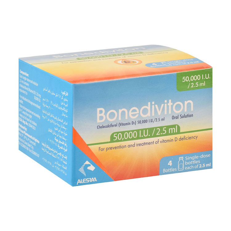 Bonediviton 50,000 وحدة دولية فيتامين د3 محلول فموي