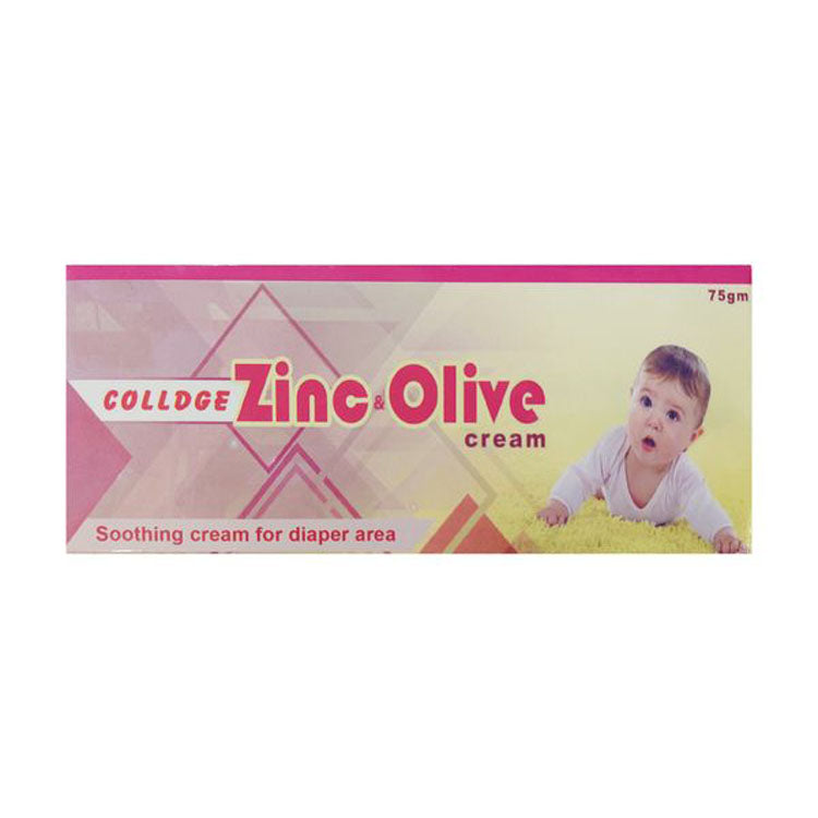 Colldge Soothing Baby Cream with Zinc & Olive for Diaper Area 75 gr