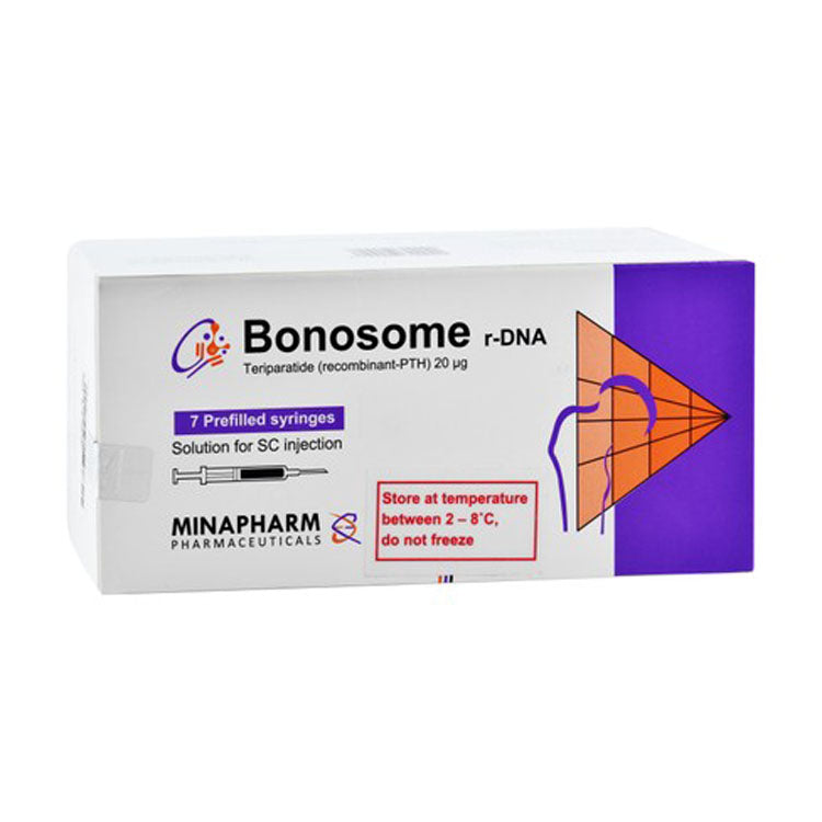 Minapharm Bonosome r-DNA 20mg Teriparatide Solution for SC Injection 7 per pack