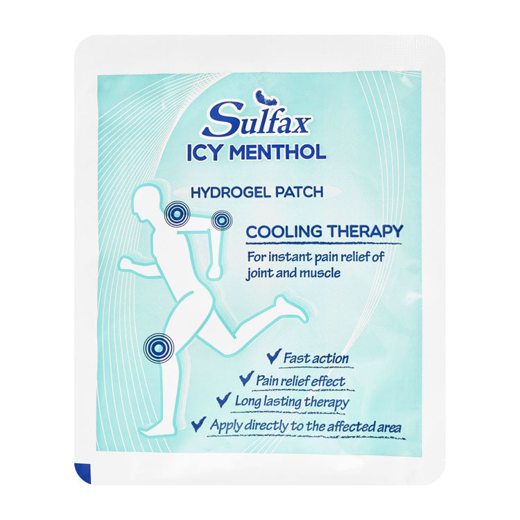 Sulfax Icy Menthol Hydrogel Cooling Patch for Joint & Muscle Relief