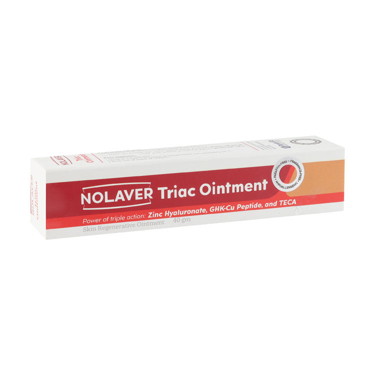 Nolaver Triac Hypoallergenic Skin Regenerating Ointment with Zinc Hyaluronate, GHK-Cu Peptide & Teca - paraffin free, fragrance free