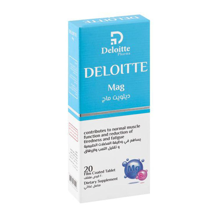 Deloitte Mag Normal Muscle, Tiredness & Fatigue Reduction Health Support Supplement 20 tablets