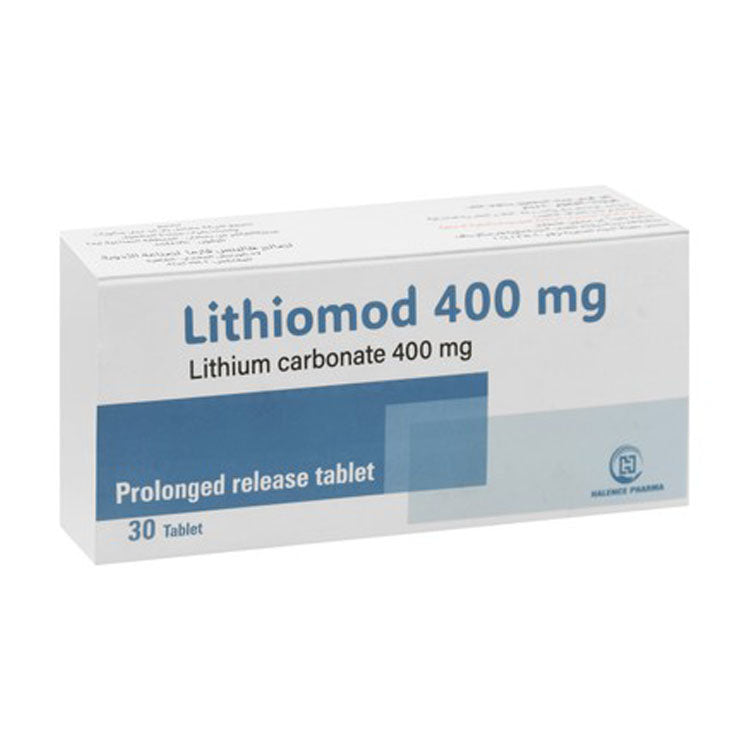 Lithiomod 400mg Lithium Carbonate 30 tablets