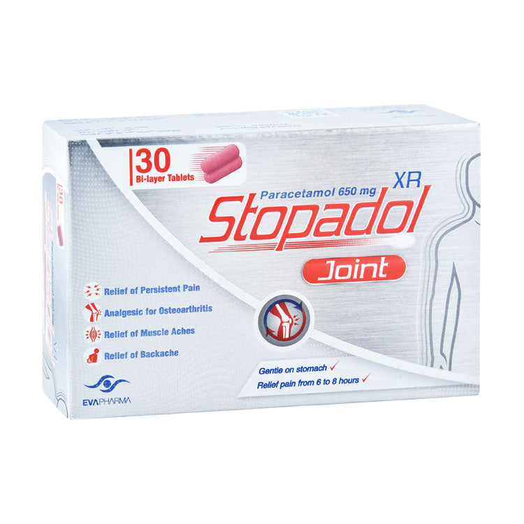 Stopadol XR 650mg Paracetamol for Osteoarthritis, Muscle & Backache Relief