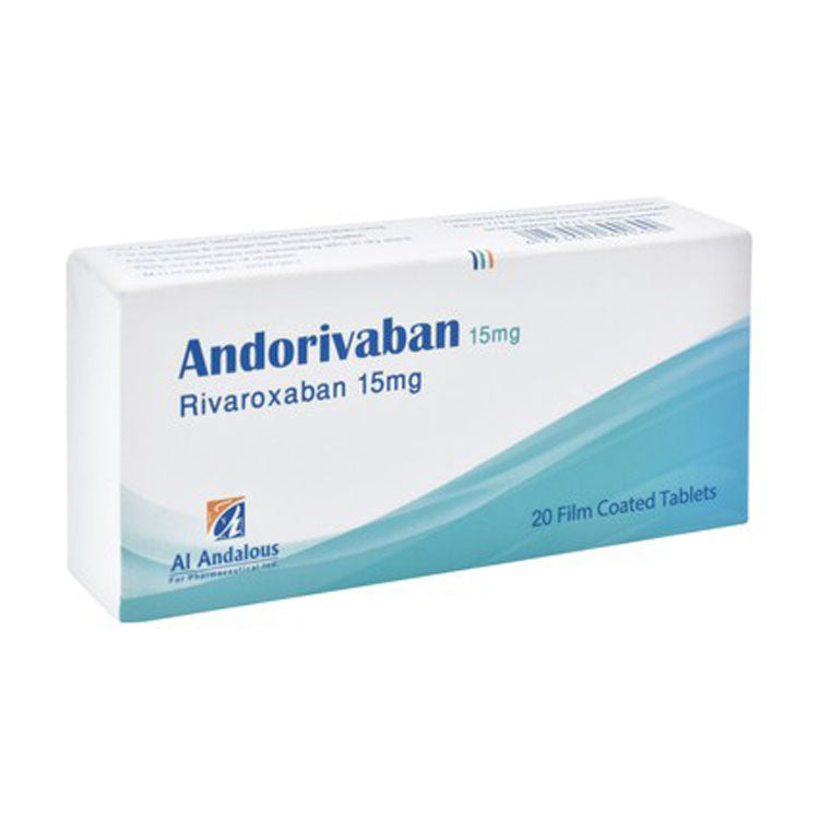 Andorivaban 15mg Rivaroxaban 20 tablets