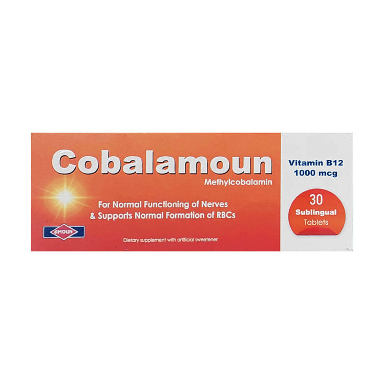 Cobalamoun 1000mcg Methylcobalamin Nervous System & Normal Red Blood Cells Formation Support Supplement