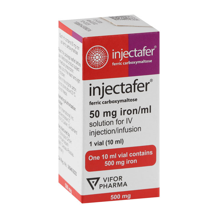 Injectafer 50mg Ferric Carboxymaltose Solution Vial for Intravenous Injection & Infusion
