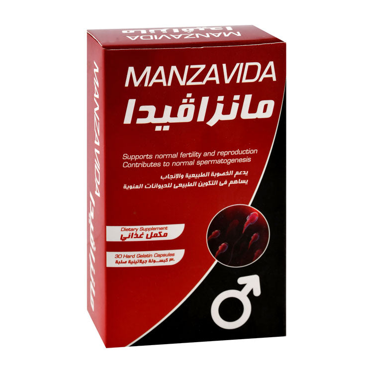 Manzavida Normal Fertility & Reproduction Support Supplement for Men