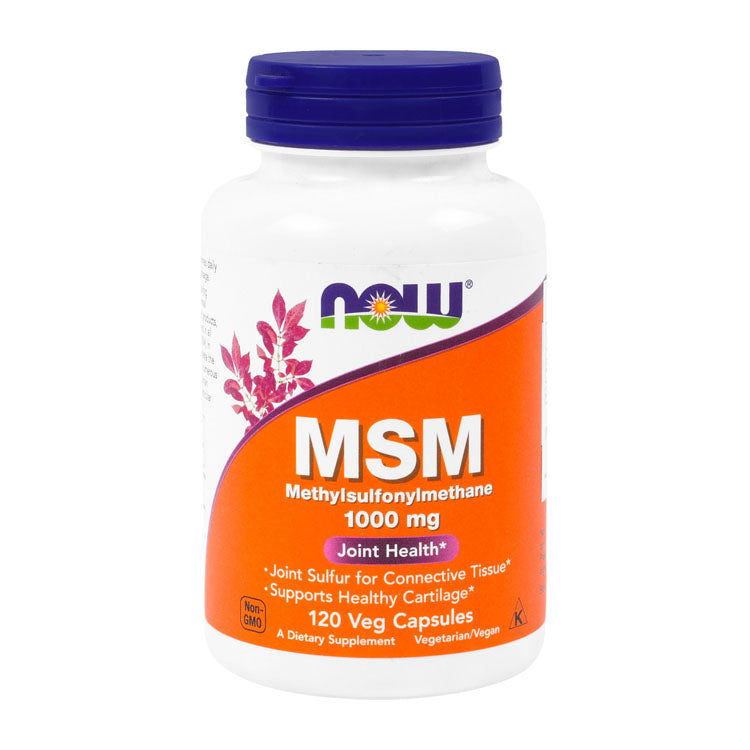 Now 1000mg MSM Joint Support Supplement - vegan, GMO free, gluten free