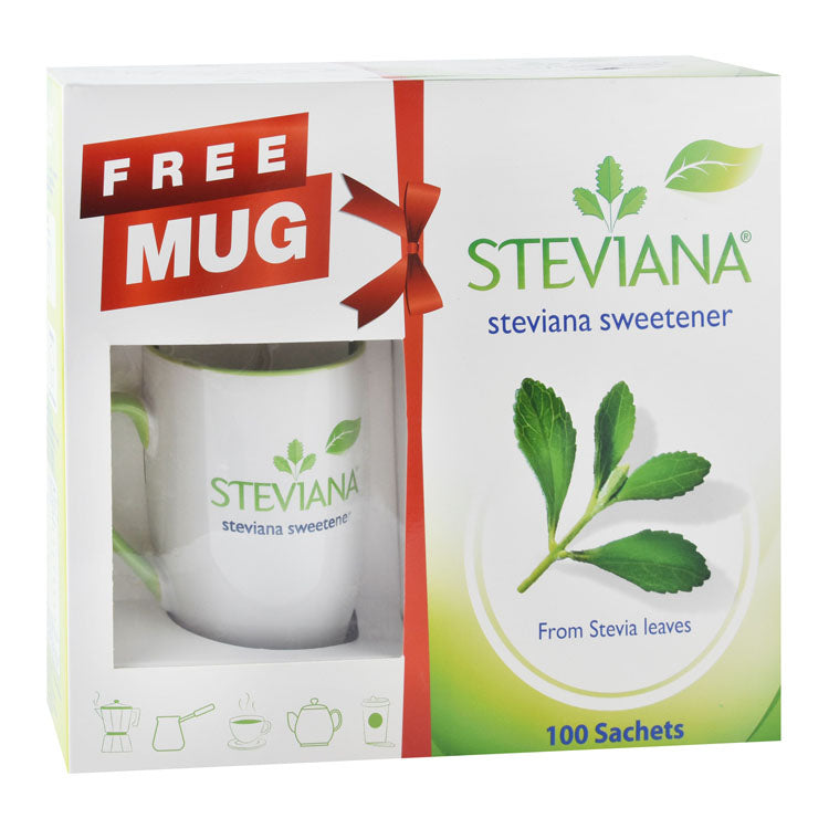 ستيفيانا مُحلٍّ مع كوب مجاني