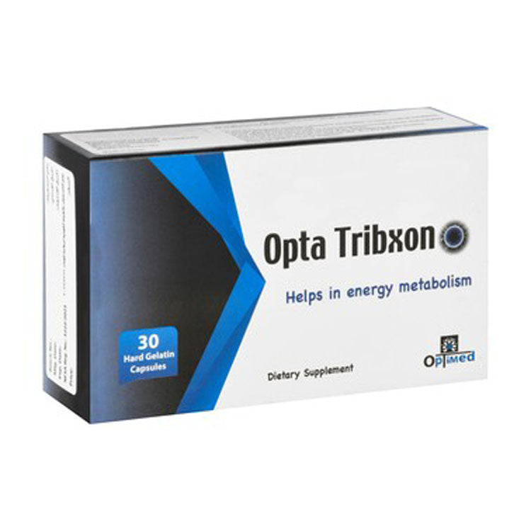 Opta Tribxon 200mg L-Arginine & 1.5mg Zinc Energy Metabolism Support Supplement with Selenium, Pantothenic Acid & Tribulus Terrestris Extract 60 capsules