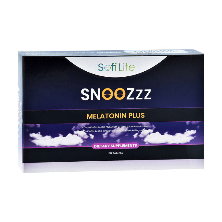 سوفي لايف سنوزز 2 ملجم ميلاتونين بلس مكمل غذائي لدعم النوم