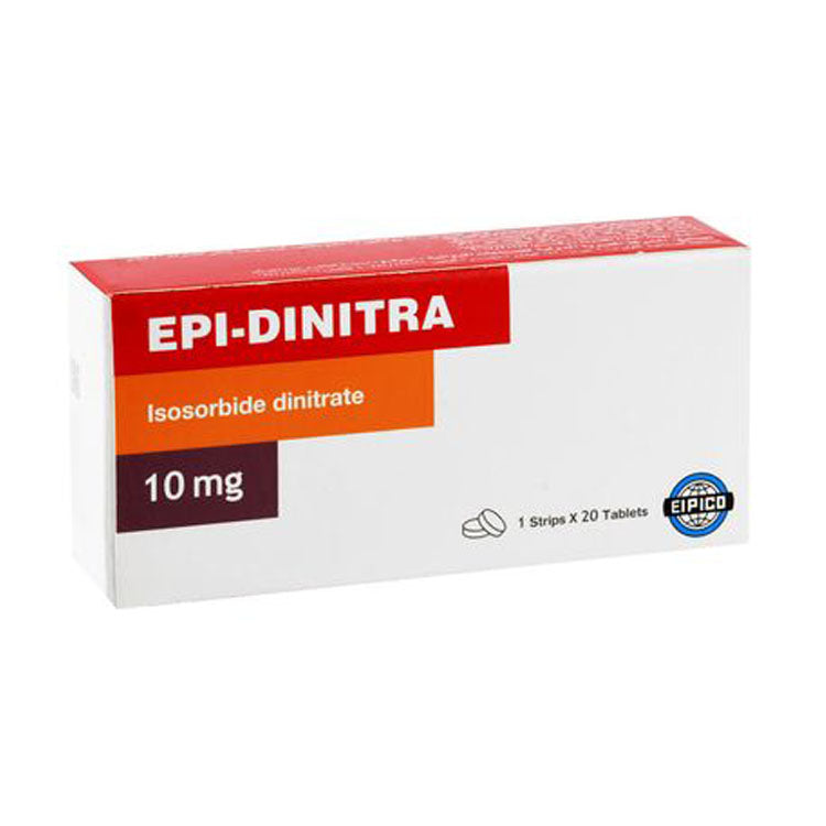 Epi-Dinitra 10mg Isosorbide Dinitrate 20 tablets