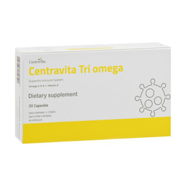 Centravita Tri Omega Immunity System Support Supplement with Vitamin E, Omega 3 & 6