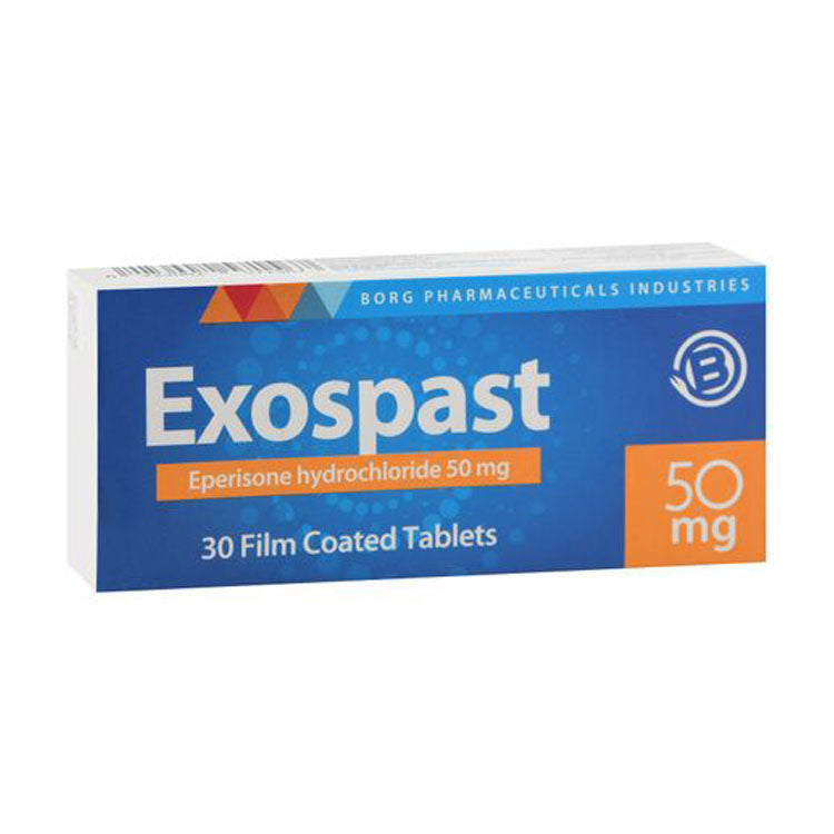 Exospast 50mg Eperisone Hydrochloride 30 tablets