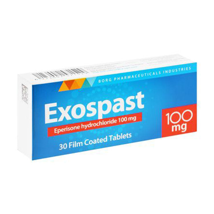 Exospast 100mg Eperisone Hydrochloride 30 tablets