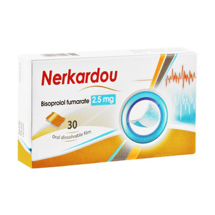 Nerkardou 2.5mg Bisoprolol Fumarate Oral Dissolvable Films 30 per pack