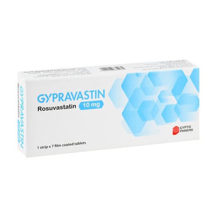 Gypravastin 10mg Rosuvastatin 7 tablets