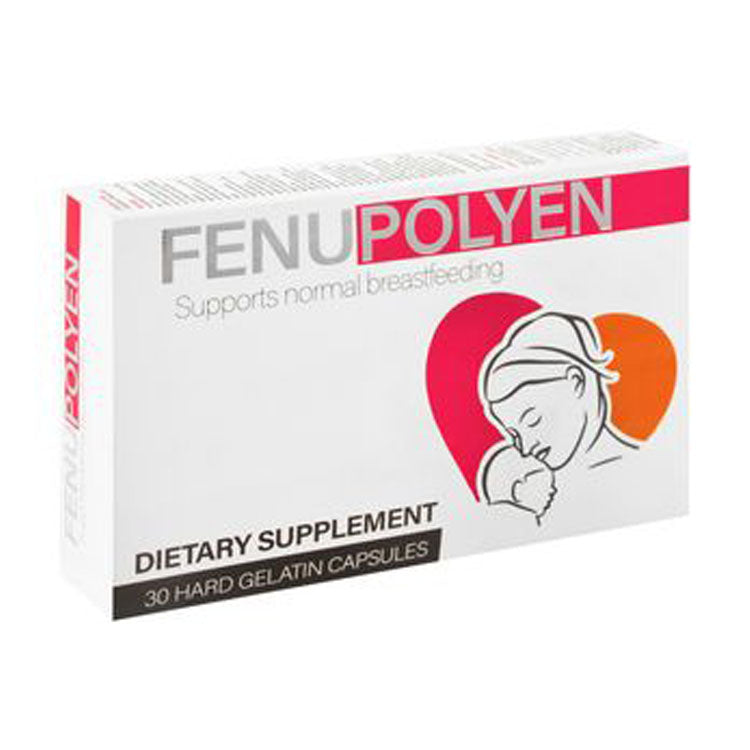 Fenupolyen 500mg Fenugreek & 200mg Fennel Seeds Extracts Normal Breastfeeding Support Supplement 30 capsules