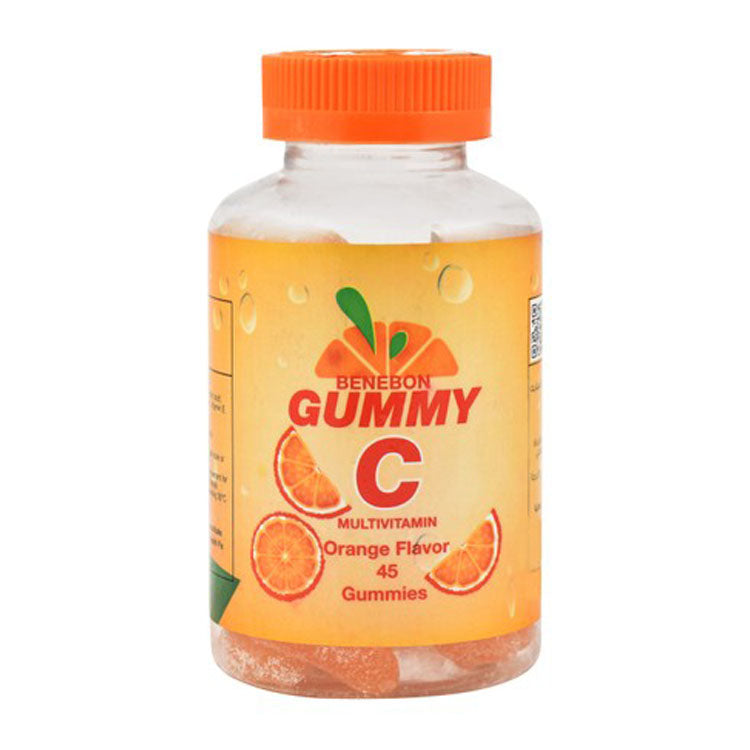 Benebon 250mg Vitamin C Gummy Supplements Orange Flavor 45 per pack