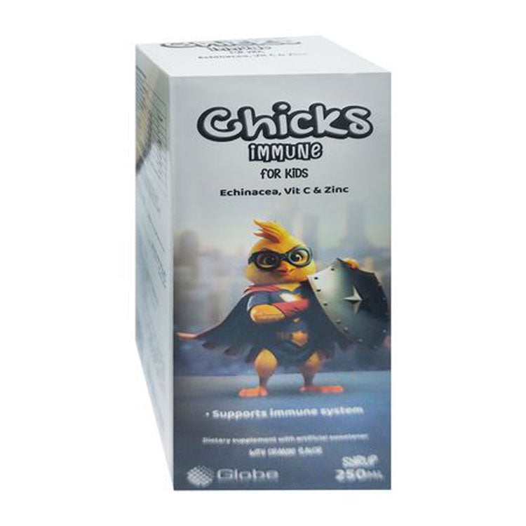 Chicks 80mg Vitamin C & 8mg Zinc Immune System Support Supplement Syrup (3+ Years) 250 ml