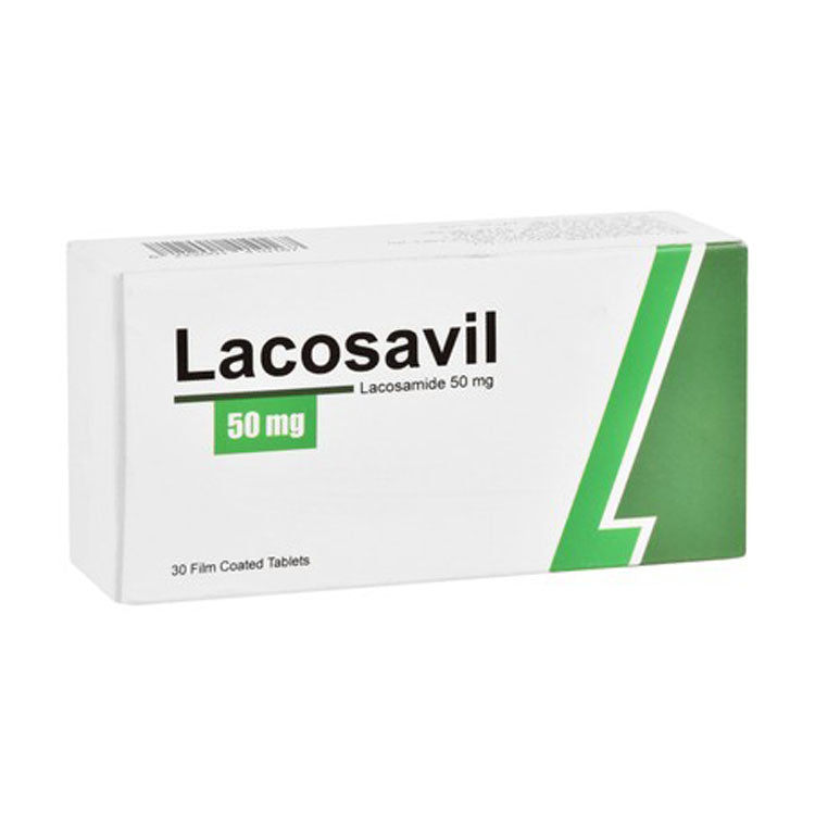 Lacosavil 50mg Lacosamide 30 tablets