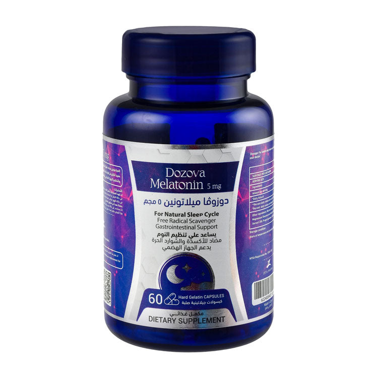 مكمل دعم النوم ميلاتونين 5 ملغ من دوزوفا